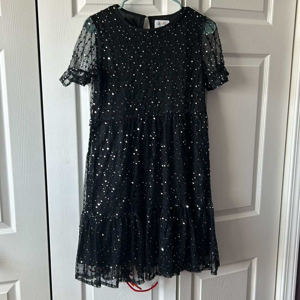 Black sequin dress